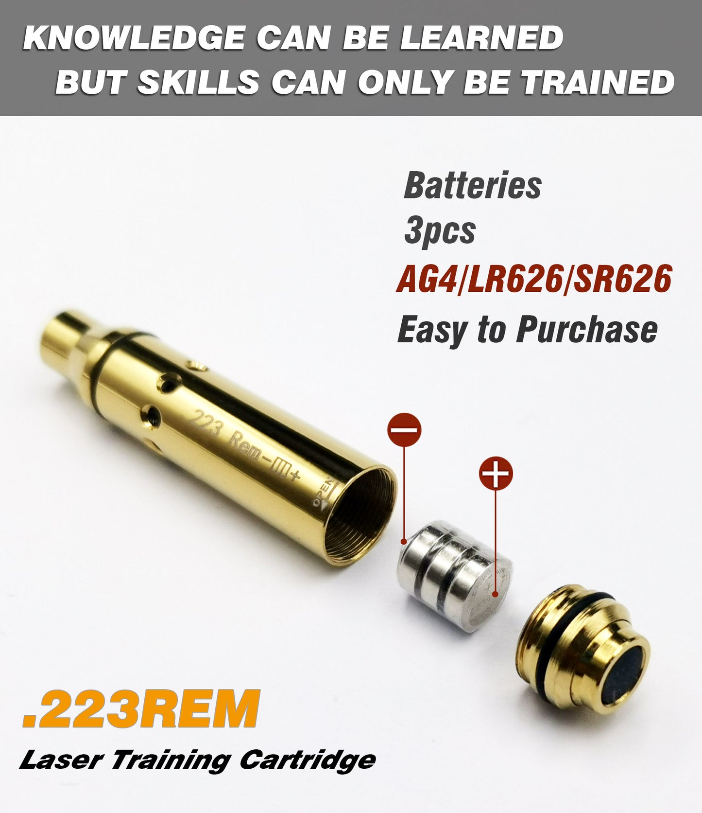 Dry Fire Training Sytem-223 REM Laser Training Cartridge Comes with Spare Switch Cap