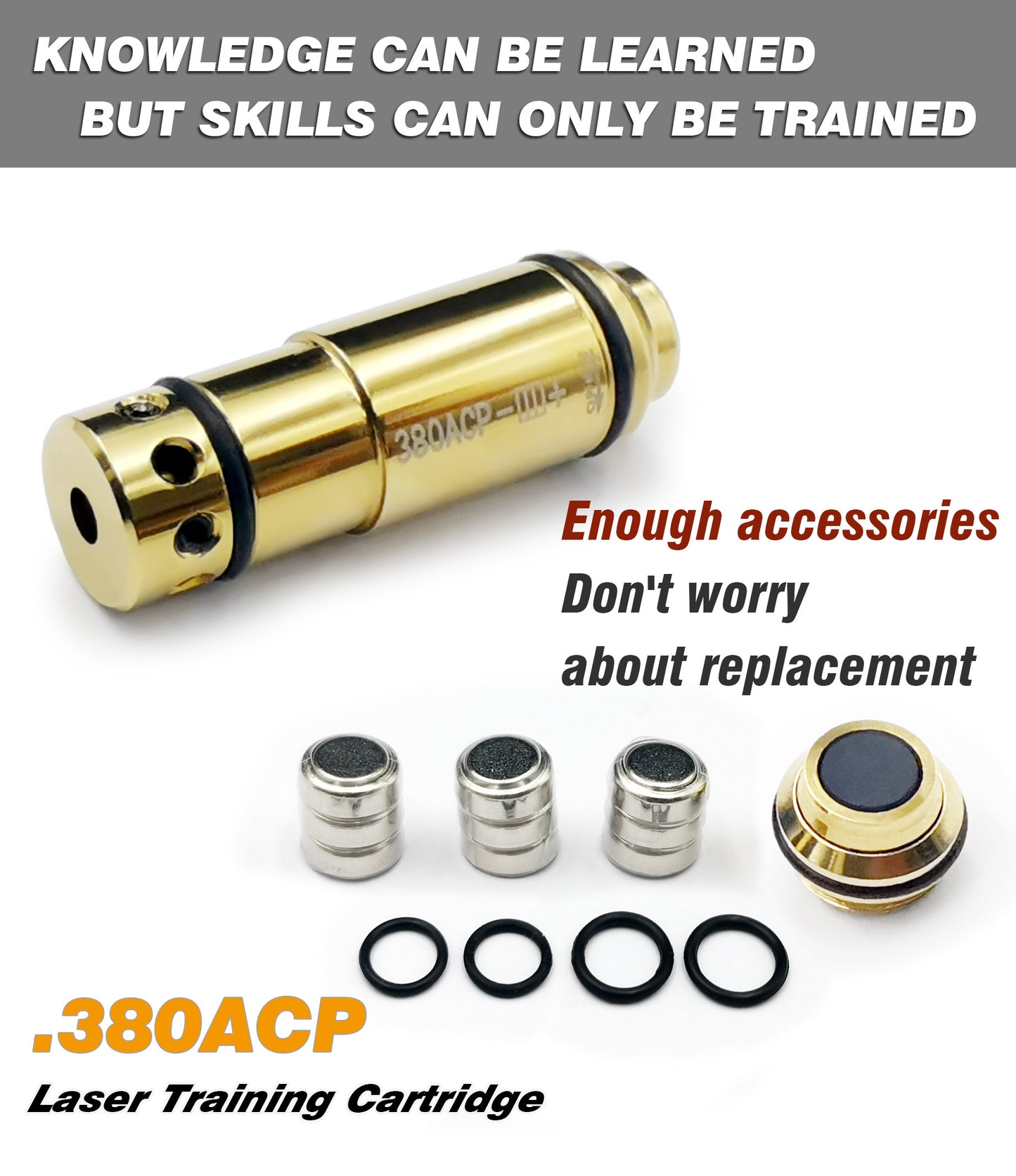 Dry Fire Training Sytem-380 ACP Laser Training Cartridge Comes with Spare Switch Cap