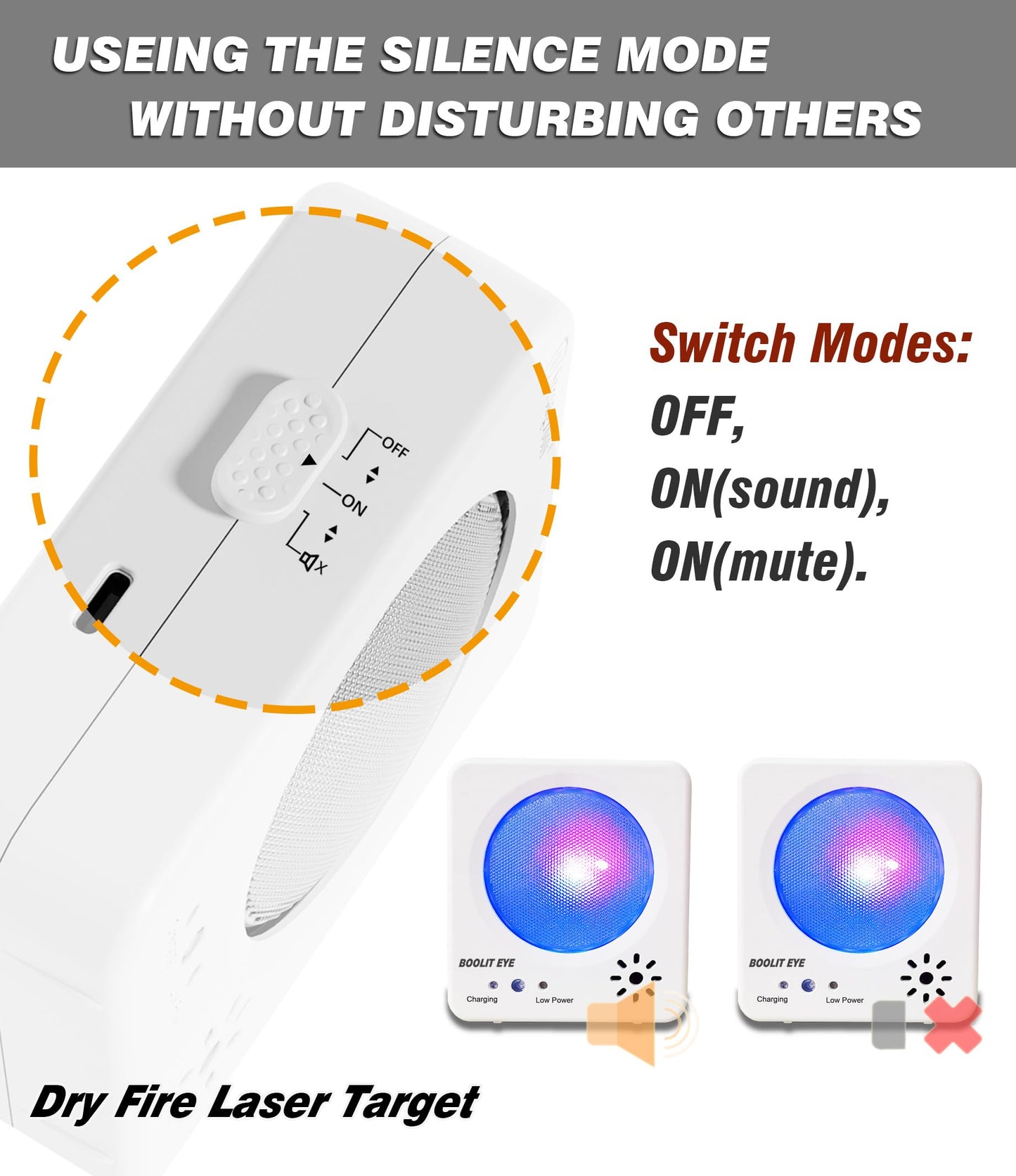 Dry Fire Training System - Laser Cartridge & Electronic Target Kit with Steel Plate Sound & Flash Feedback - Rechargeable, Adjustable Light Settings, Portable for Indoor/Outdoor Shooting Practice(223rem Kit)