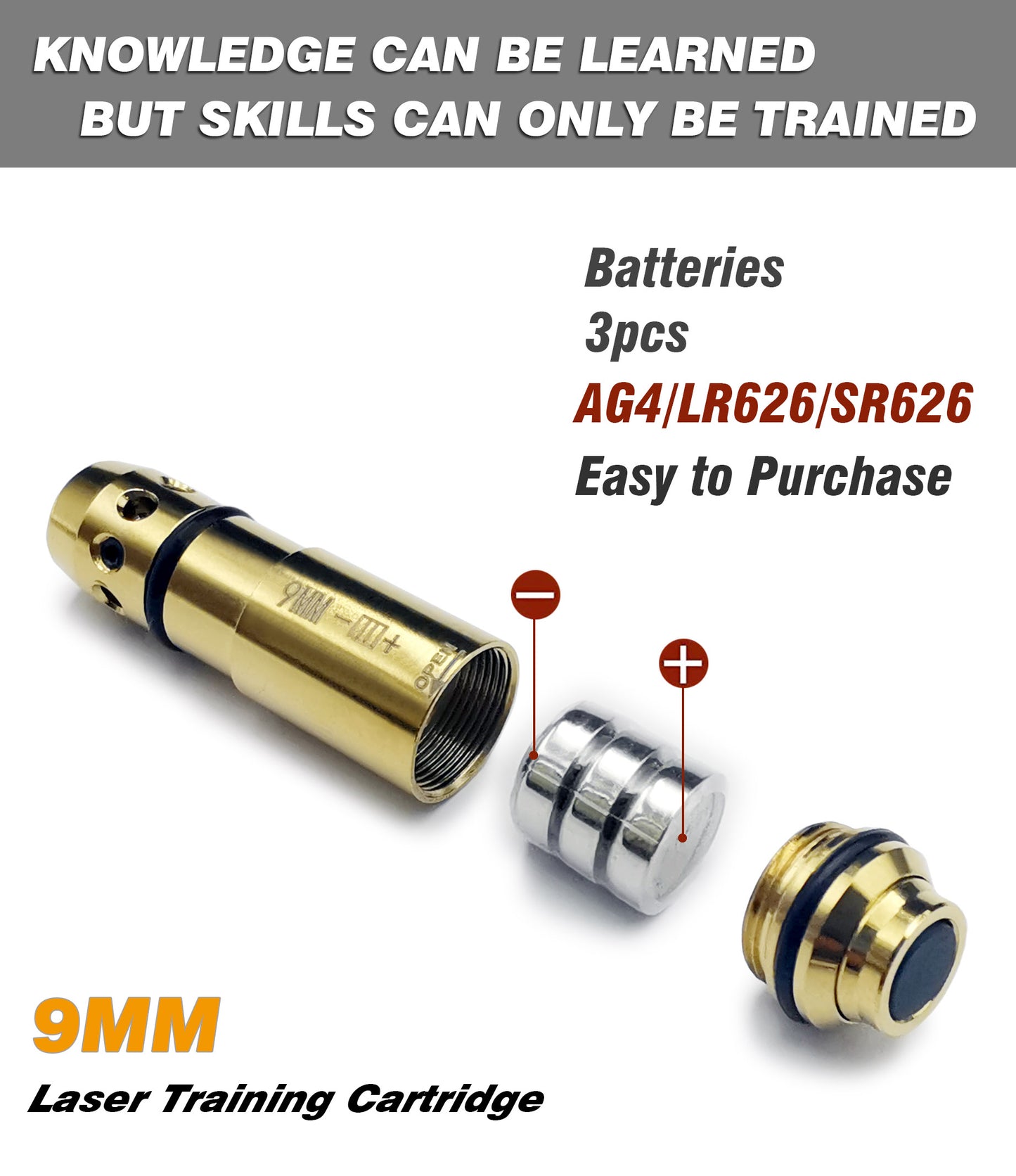 Dry Fire Training Sytem-9MM Laser Training Cartridge Comes with Spare Switch Cap