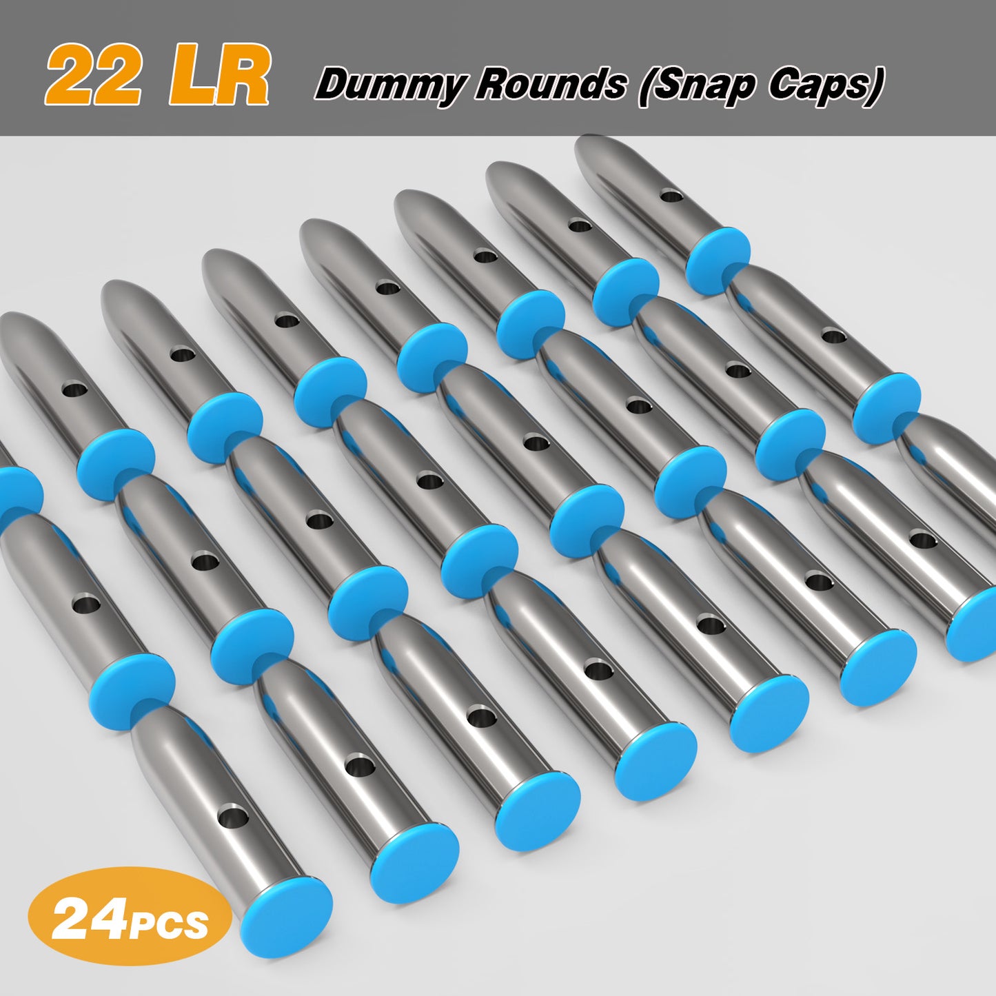 Pro .22 LR Dummy Rounds (Snap Caps) 24Pcs