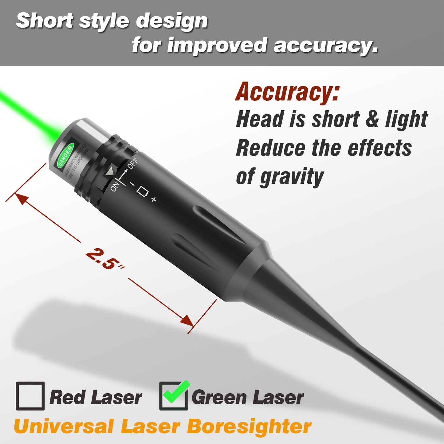Universal Multi-caliber Green Laser Boresighter Kit