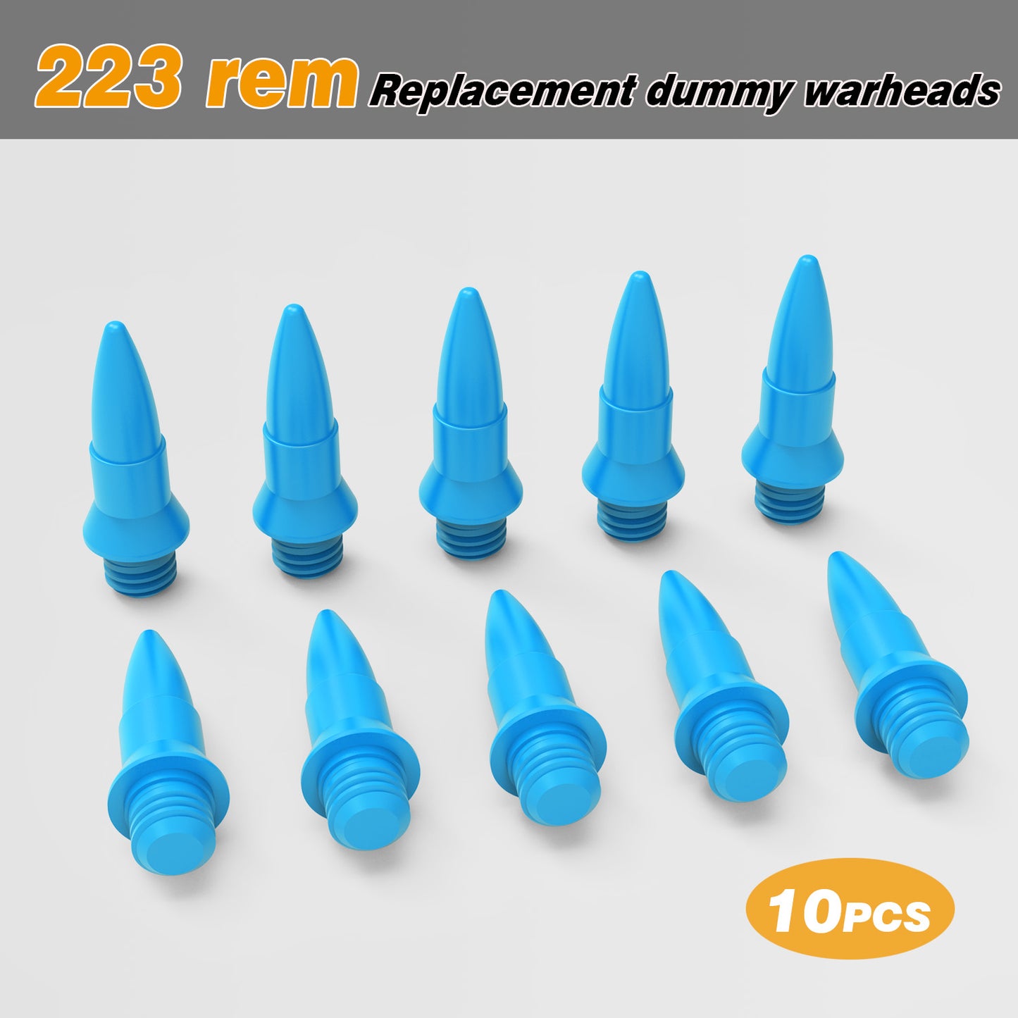 223REM Replacement dummy warheads-Fits Boolit Eye 223rem dummy rounds