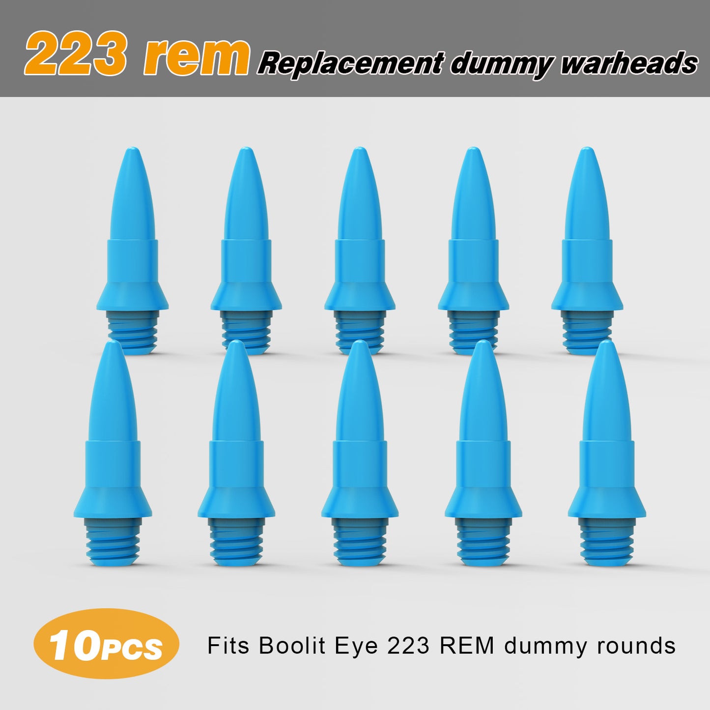 223REM Replacement dummy warheads-Fits Boolit Eye 223rem dummy rounds