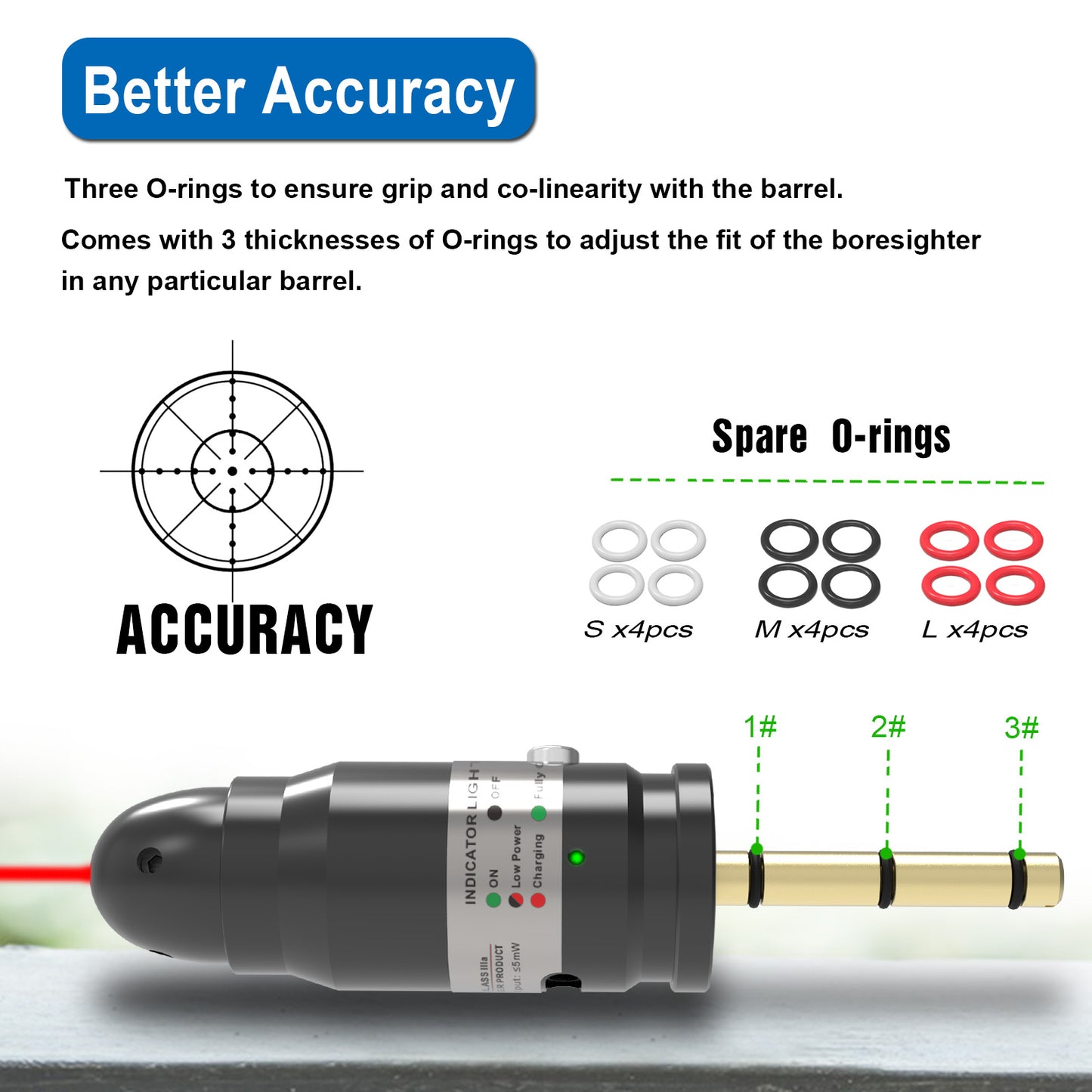 Laser Training Cartridge & Boresighter 2 in 1 Dual Function-.22LR/.223REM