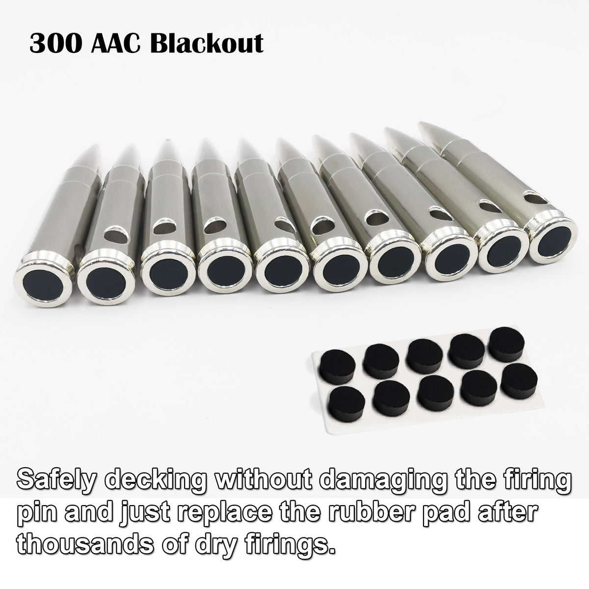 Pro .300 AAC Blackout Dummy Rounds (Snap Caps) 10Pcs