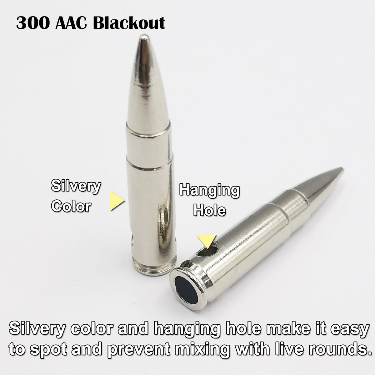 Pro .300 AAC Blackout Dummy Rounds (Snap Caps) 10Pcs