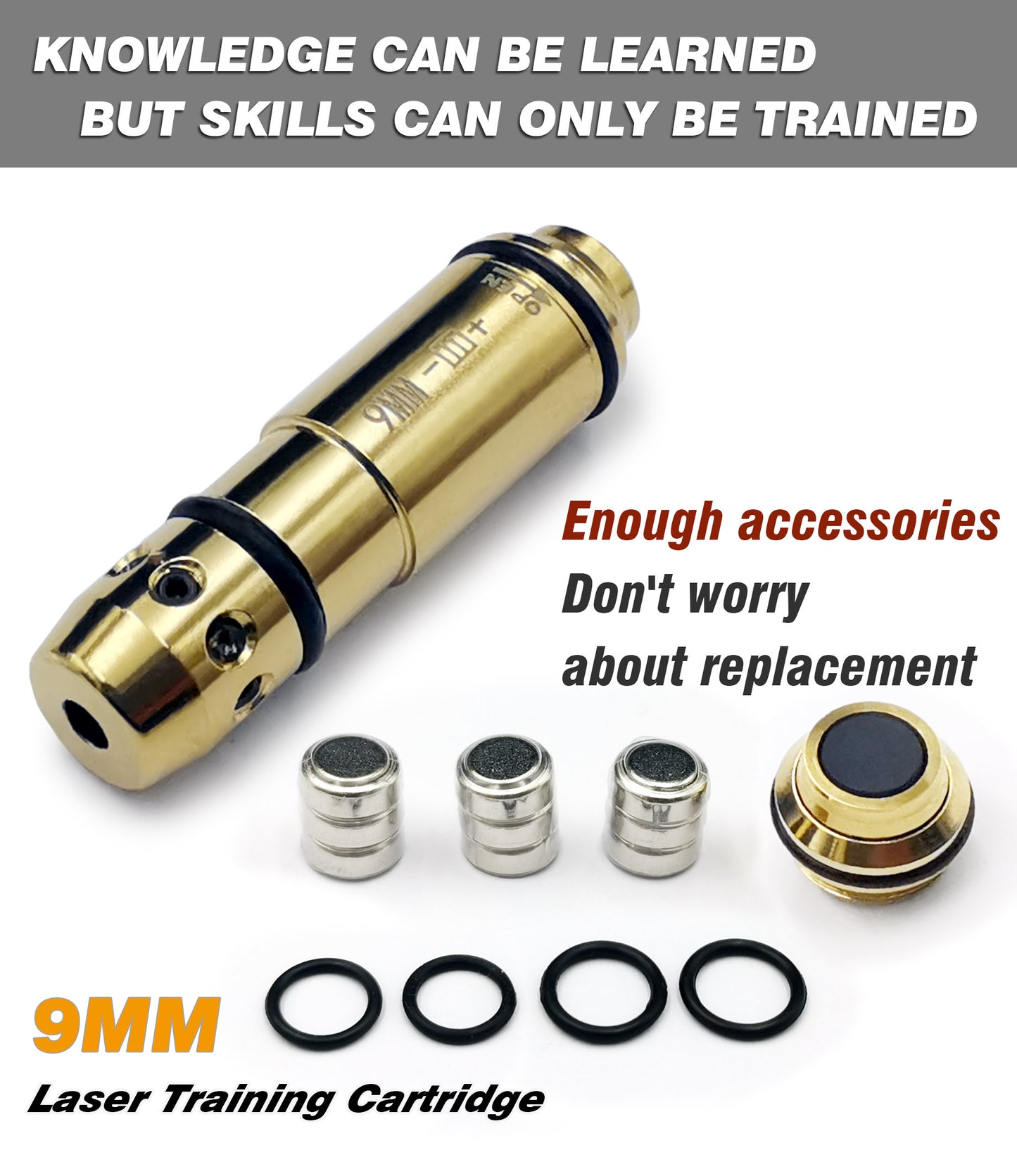 Dry Fire Training Sytem-9MM Laser Training Cartridge Comes with Spare Switch Cap