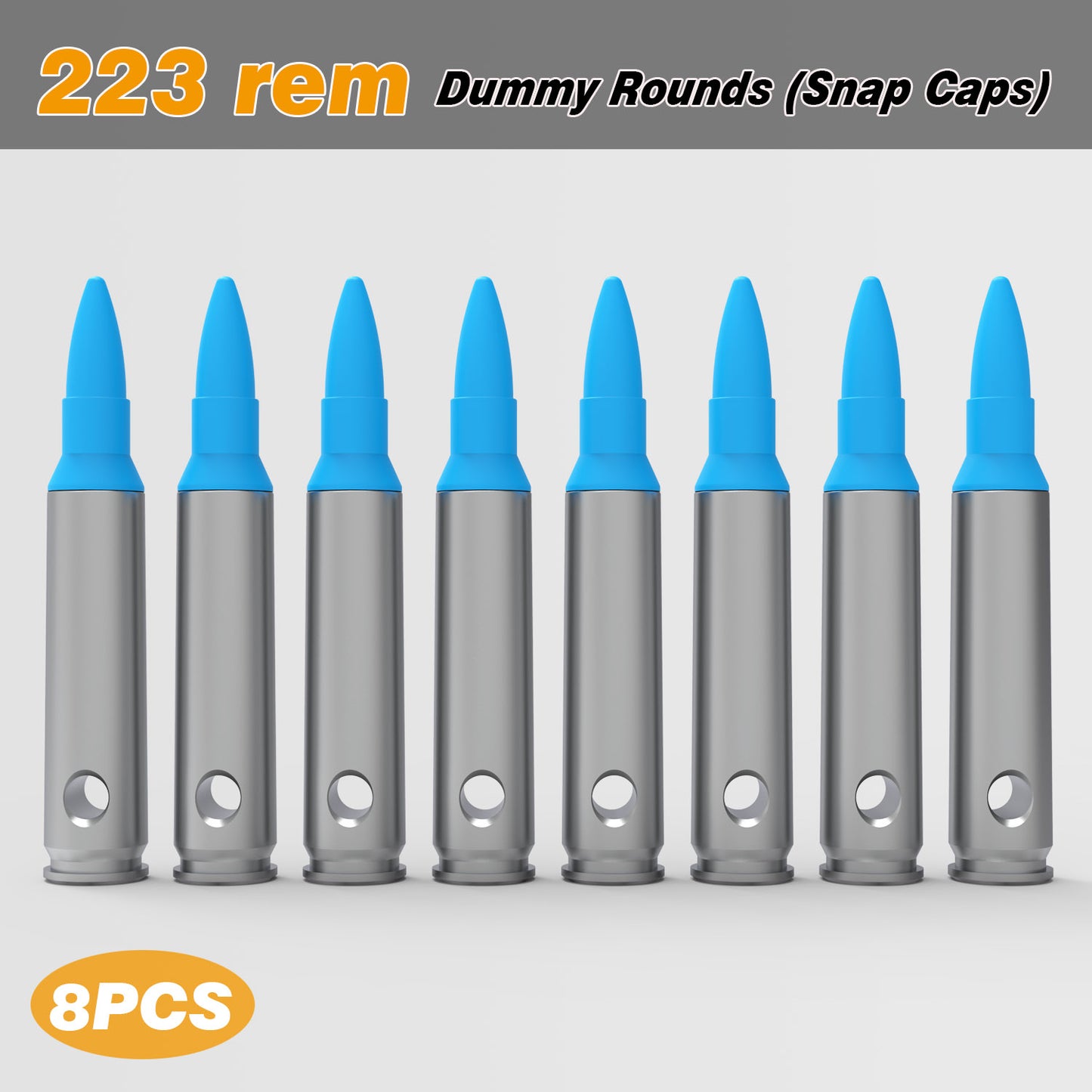 Pro .223 REM Dummy Rounds (Snap Caps) 8Pcs