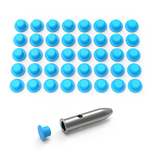 BOOLIT EYE 22LR Training Snap Caps for Dry Fire Training Dummy Rounds Rubber Pads (40pcs)