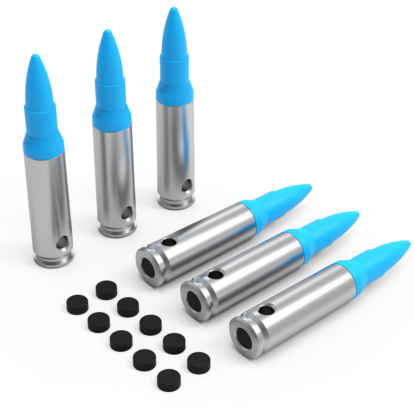 Pro .308 WIN Dummy Rounds (Snap Caps) 6Pcs