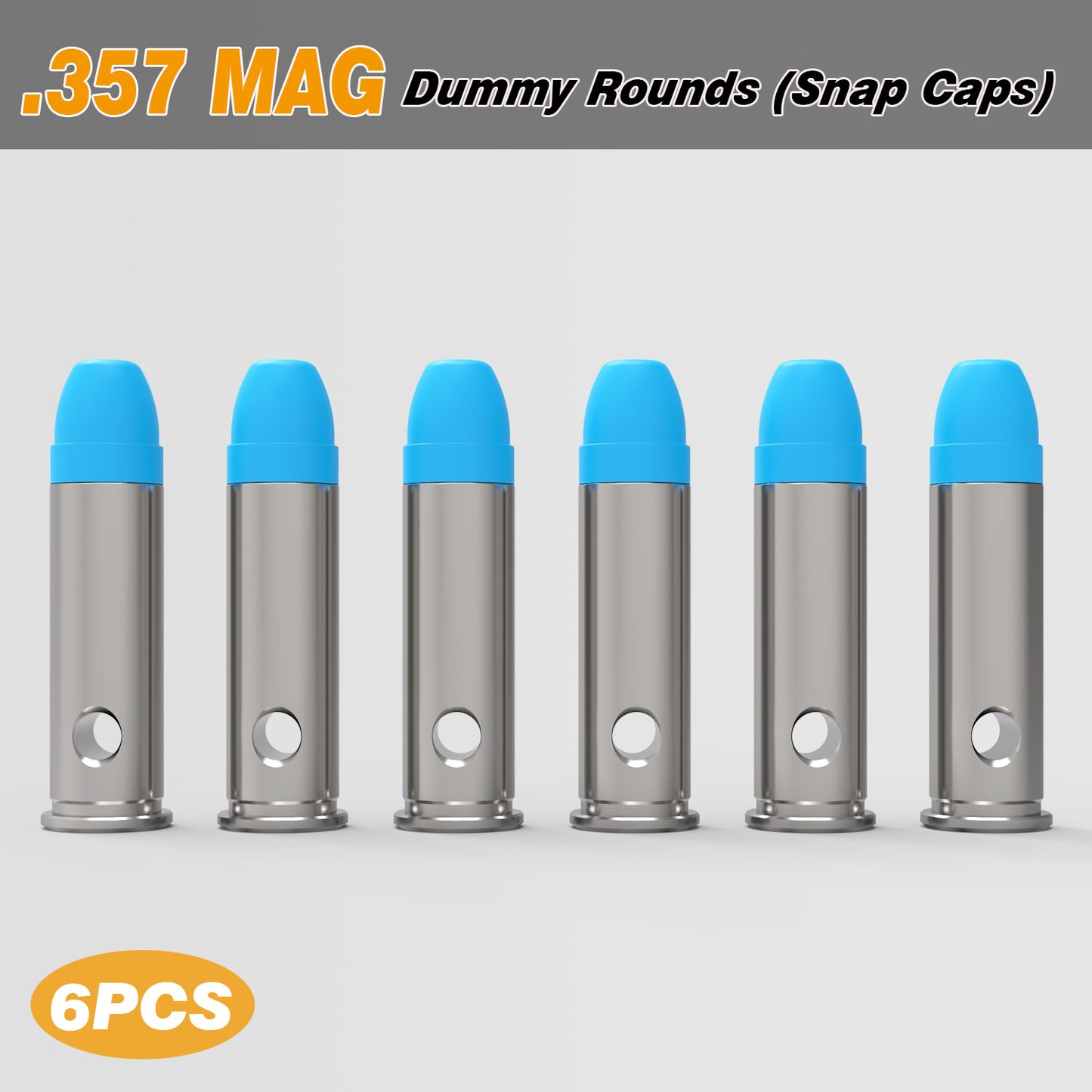 Pro .357 MAG Dummy Rounds (Snap Caps) 6Pcs