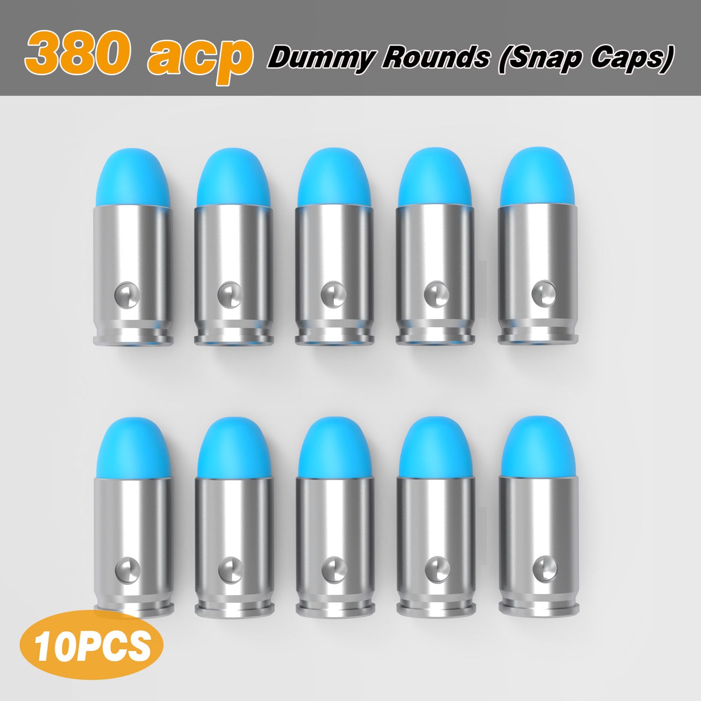 Pro .380 ACP Dummy Rounds (Snap Caps) 10Pcs