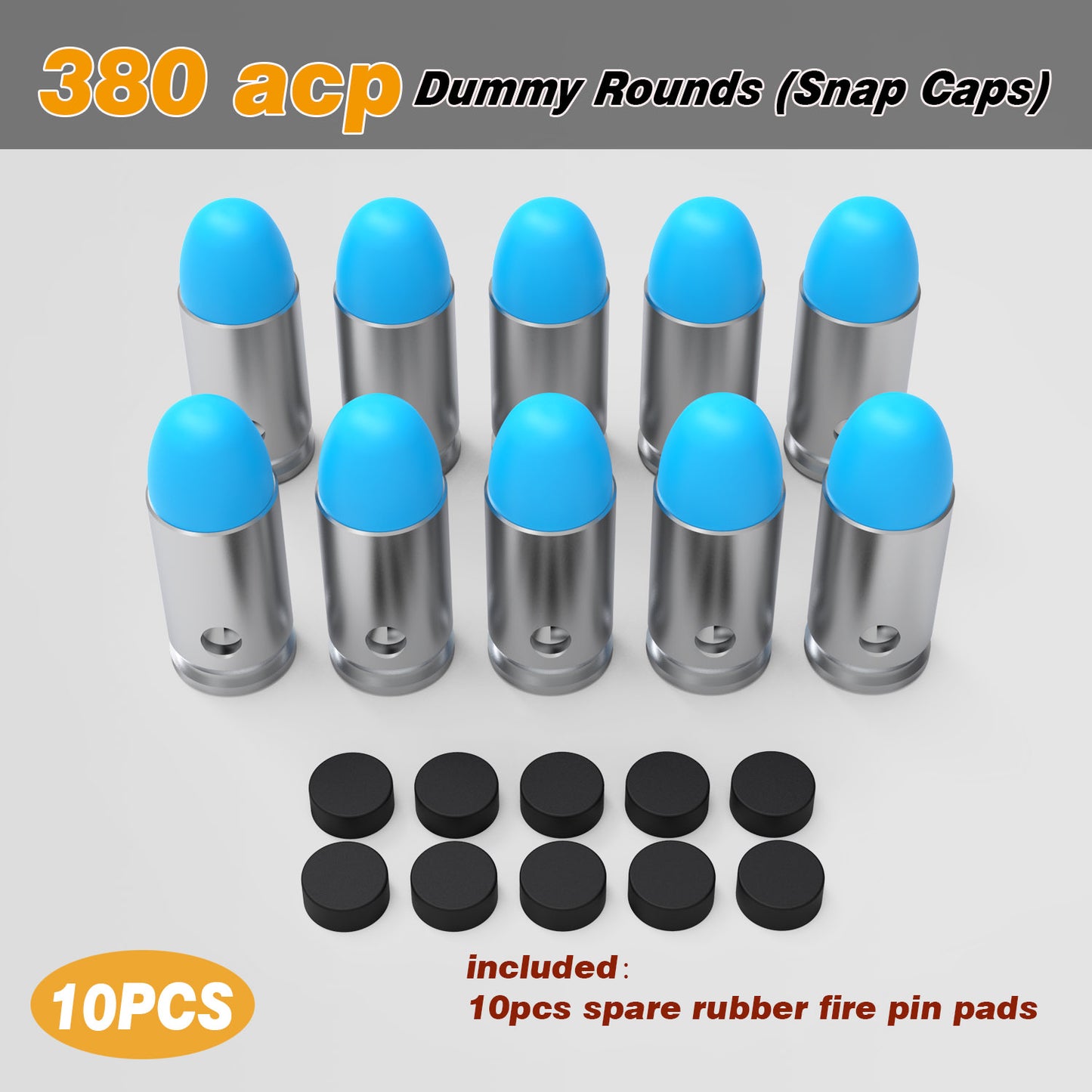 Pro .380 ACP Dummy Rounds (Snap Caps) 10Pcs