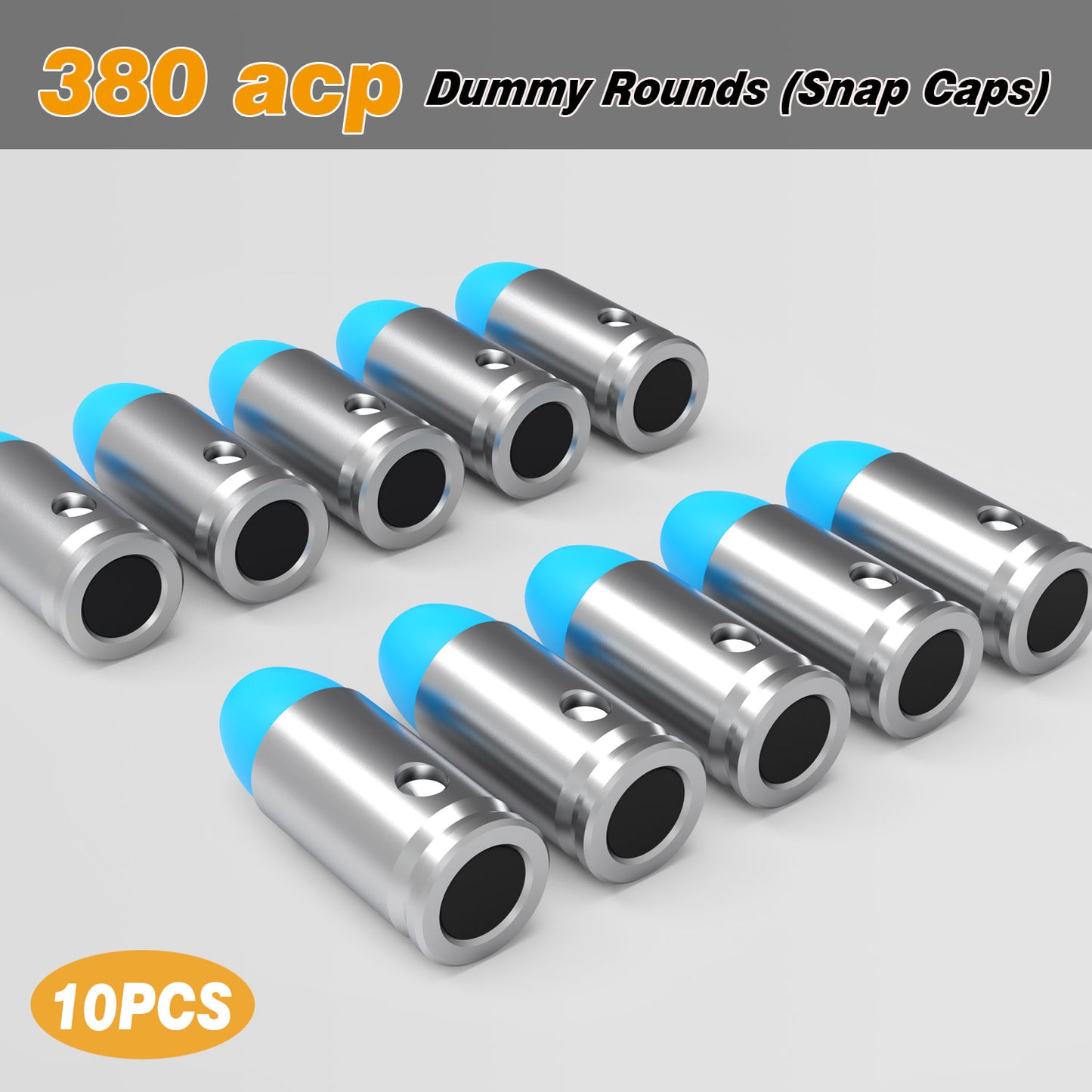 Pro .380 ACP Dummy Rounds (Snap Caps) 10Pcs