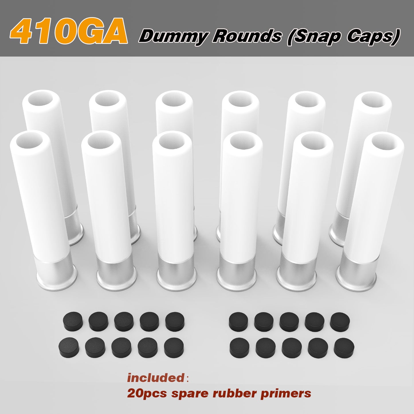 Pro 410 GA Dummy Rounds (Snap Caps) 12Pcs