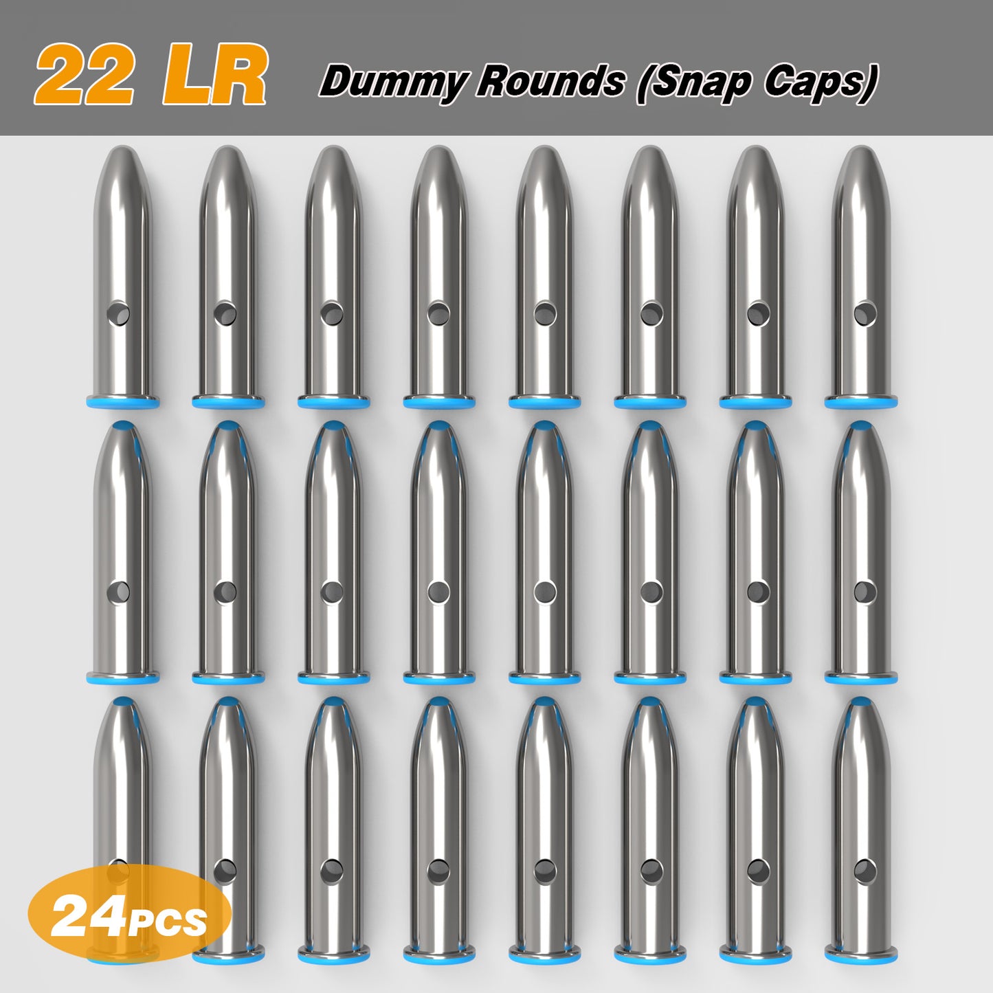 Pro .22 LR Dummy Rounds (Snap Caps) 24Pcs