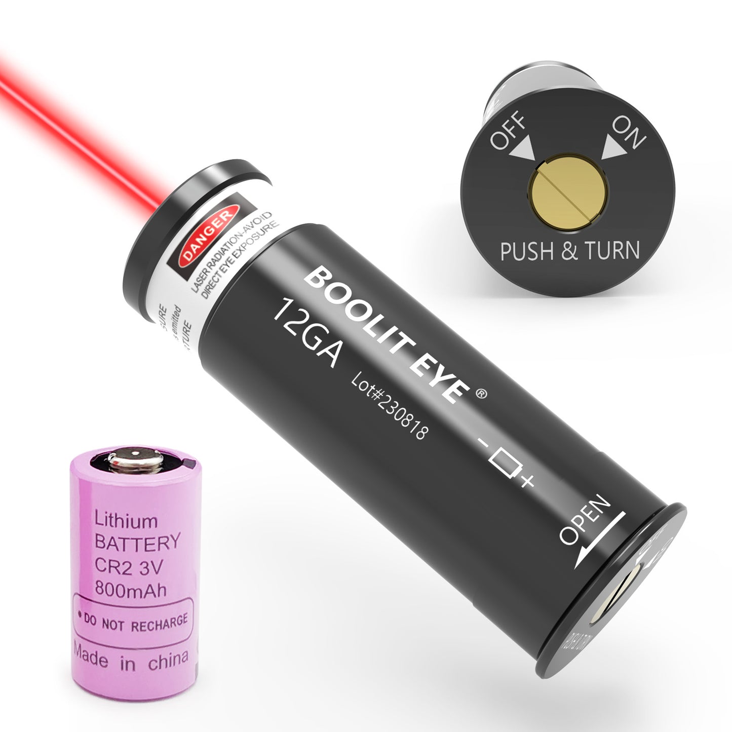 12GA Red Laser Boresighter Comes with Switch