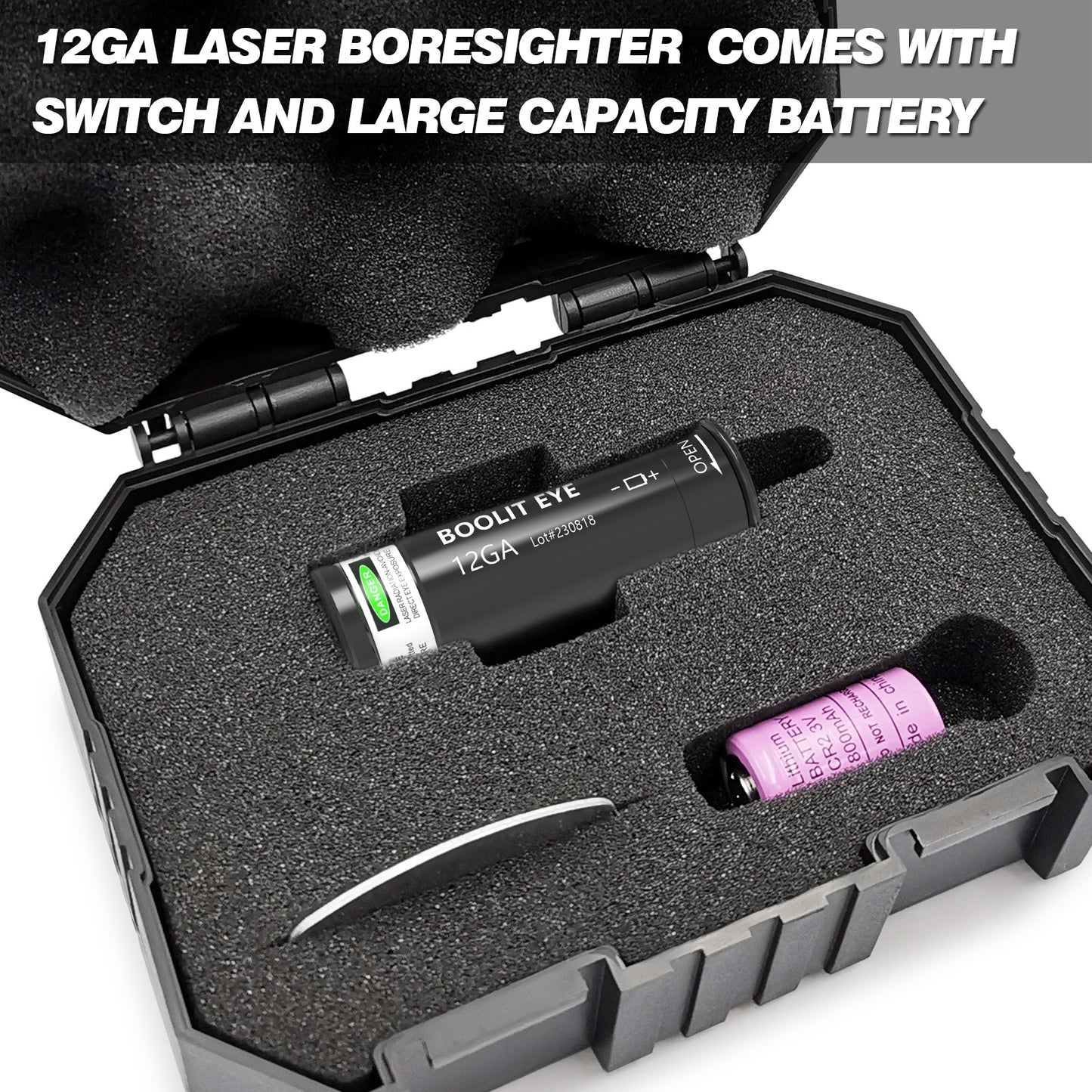 12GA Green Laser Boresighter Comes with Switch