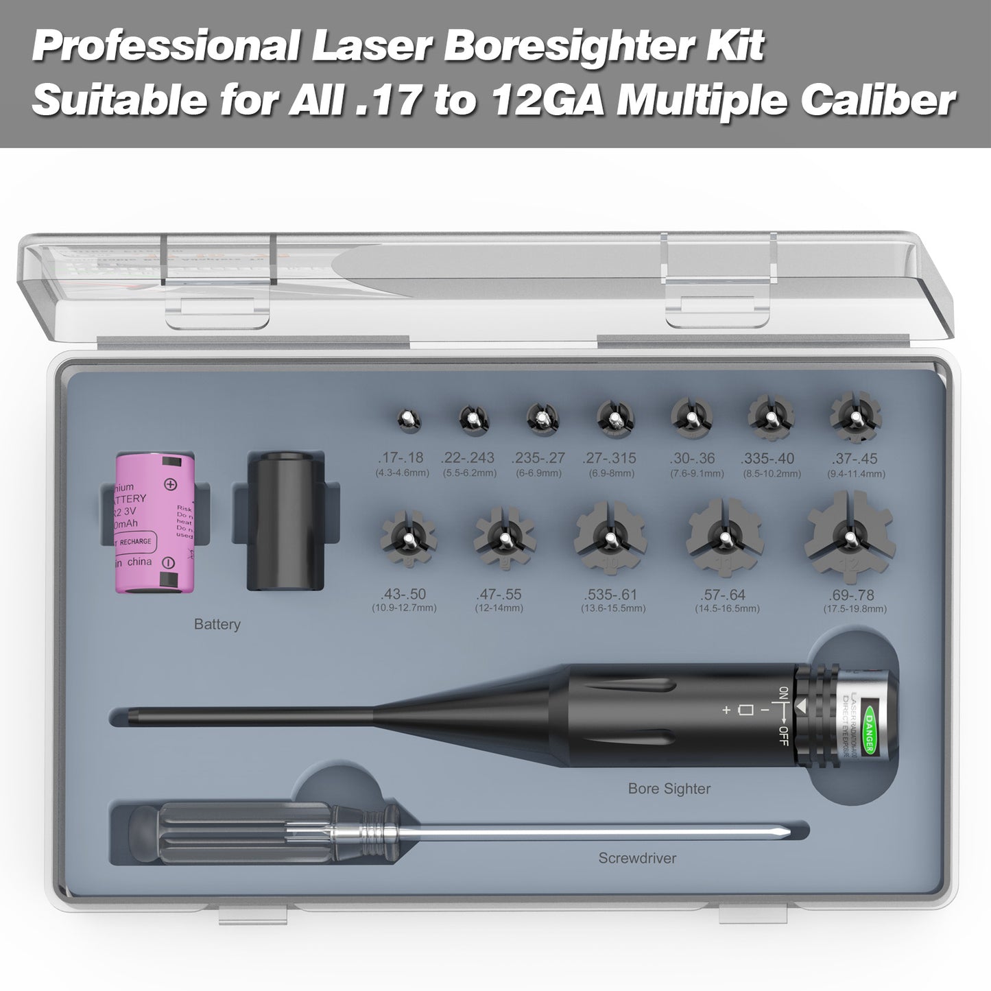 Universal Multi-caliber Green Laser Boresighter Kit