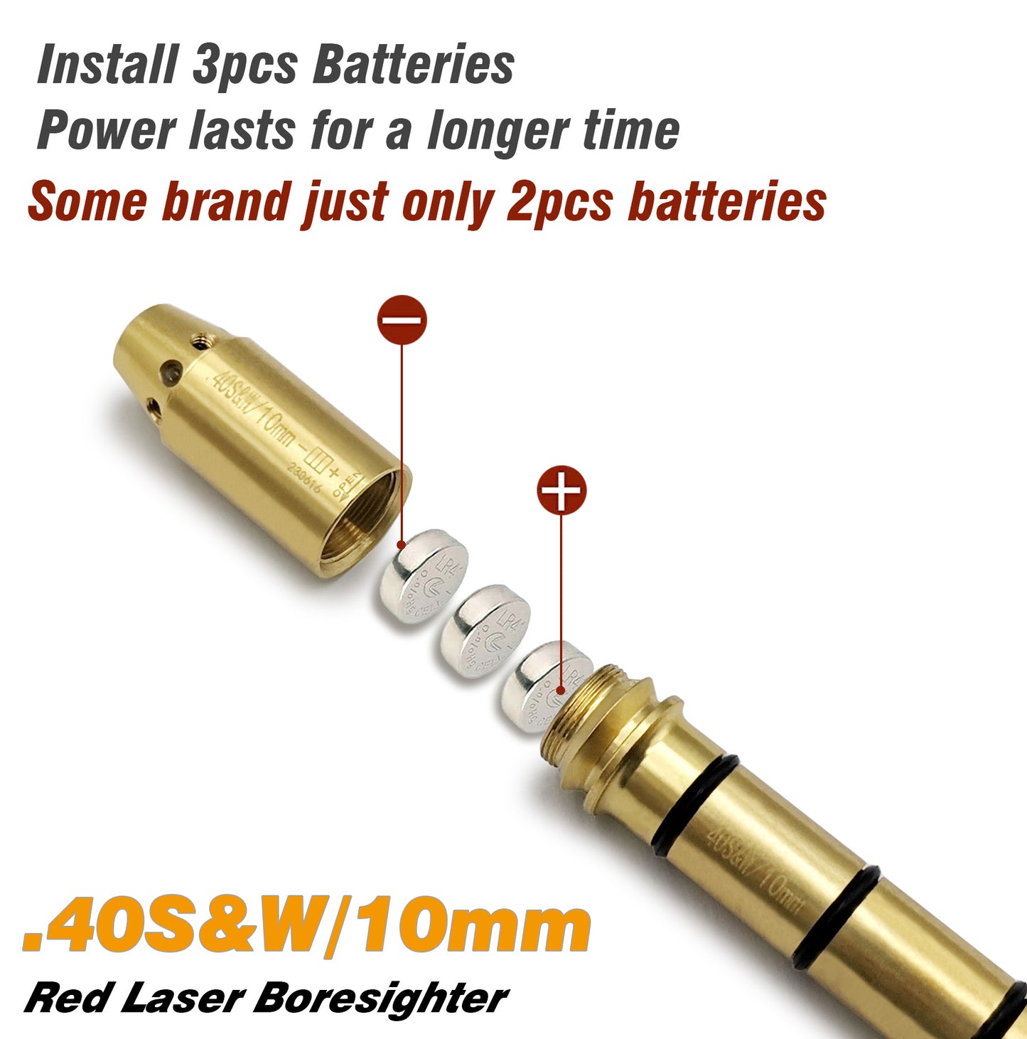 Special Laser Boresighter (End Barrel Laser Bore Sight)-40SW/10MM