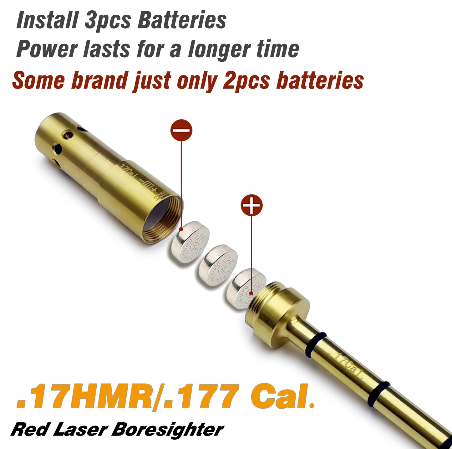 Special Laser Boresighter (End Barrel Laser Bore Sight)-.17HMR/.177CAL