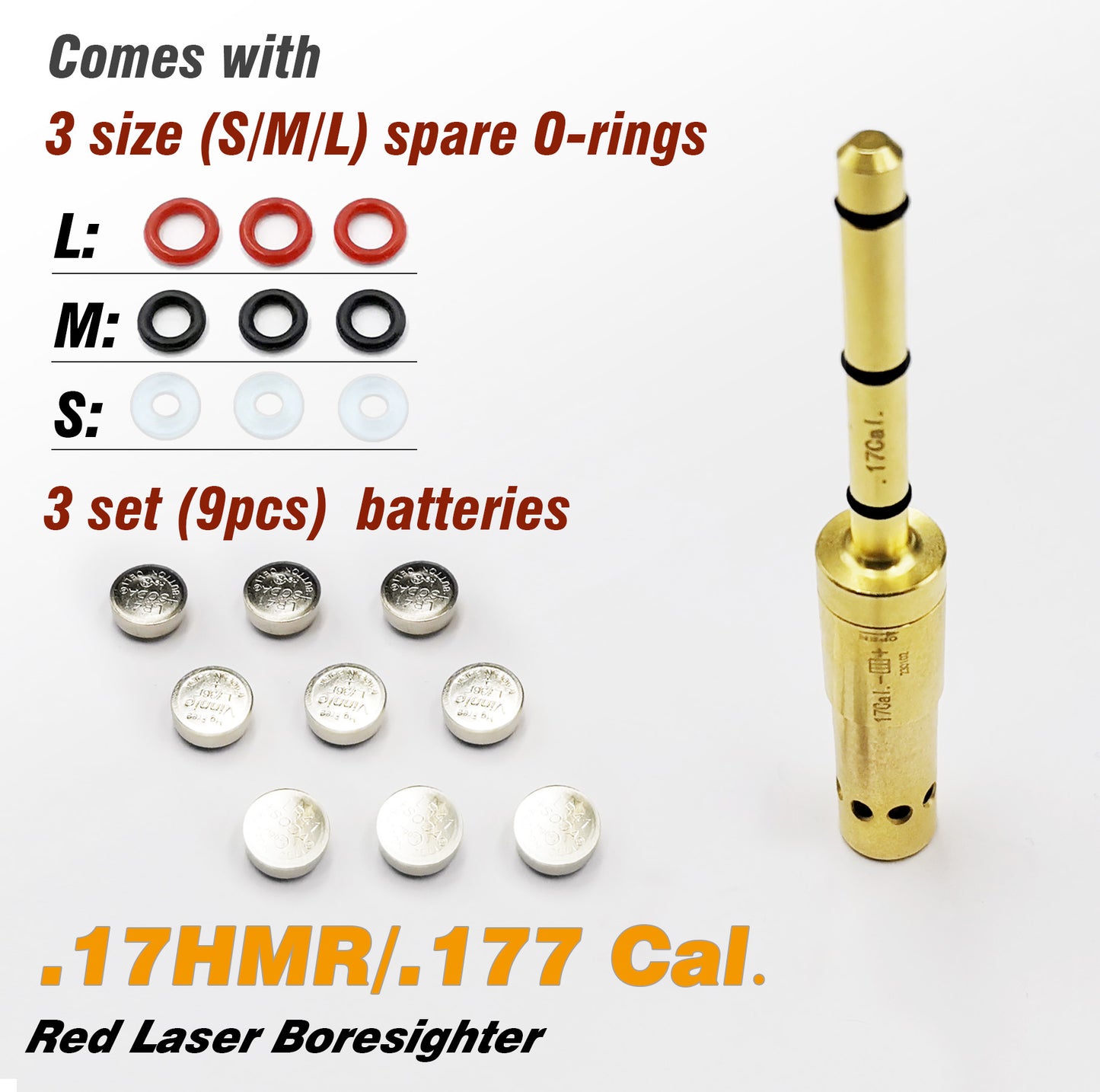 Special Laser Boresighter (End Barrel Laser Bore Sight)-.17HMR/.177CAL