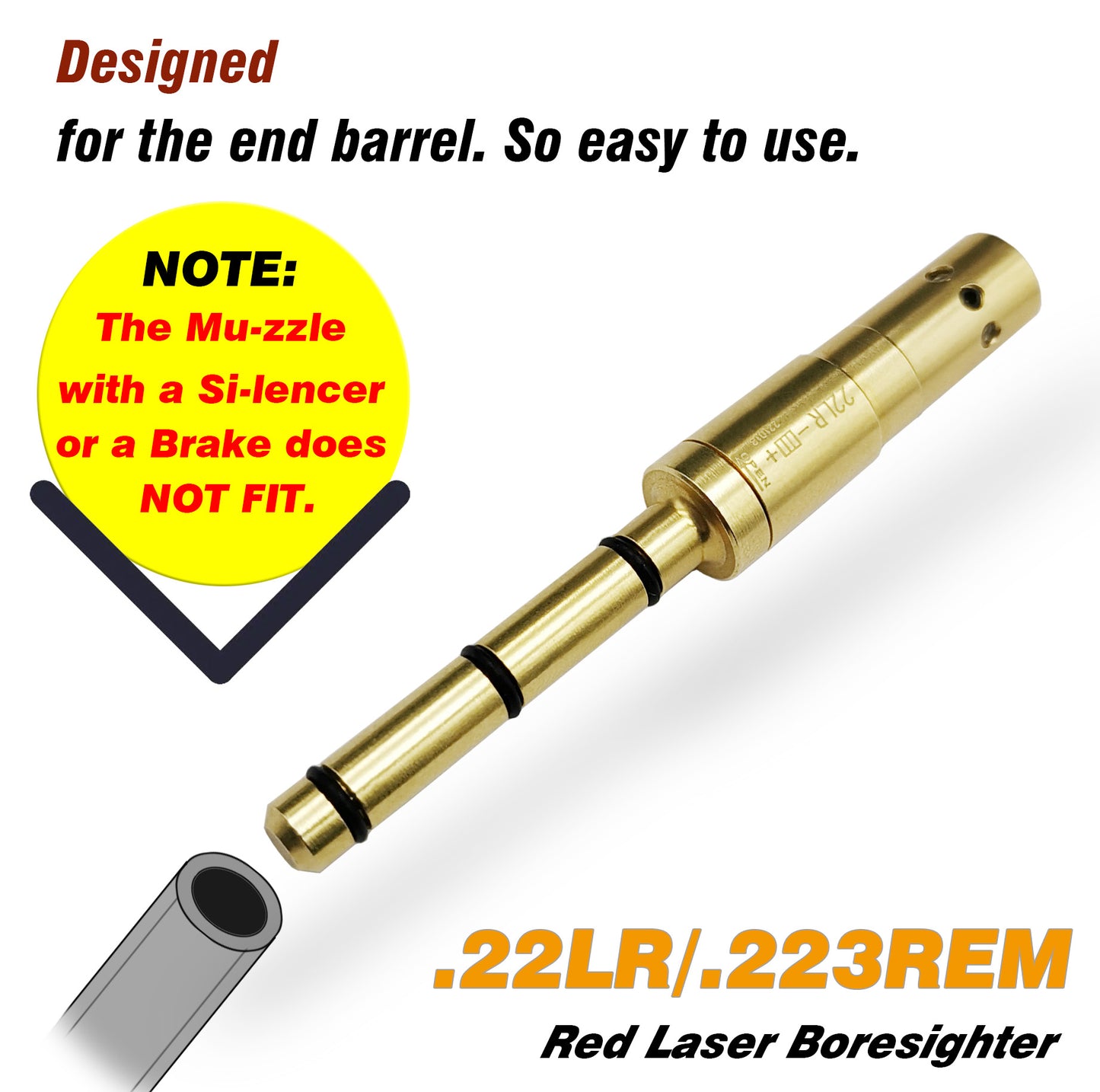 Special Laser Boresighter (End Barrel Laser Bore Sight)-.22LR/223REM