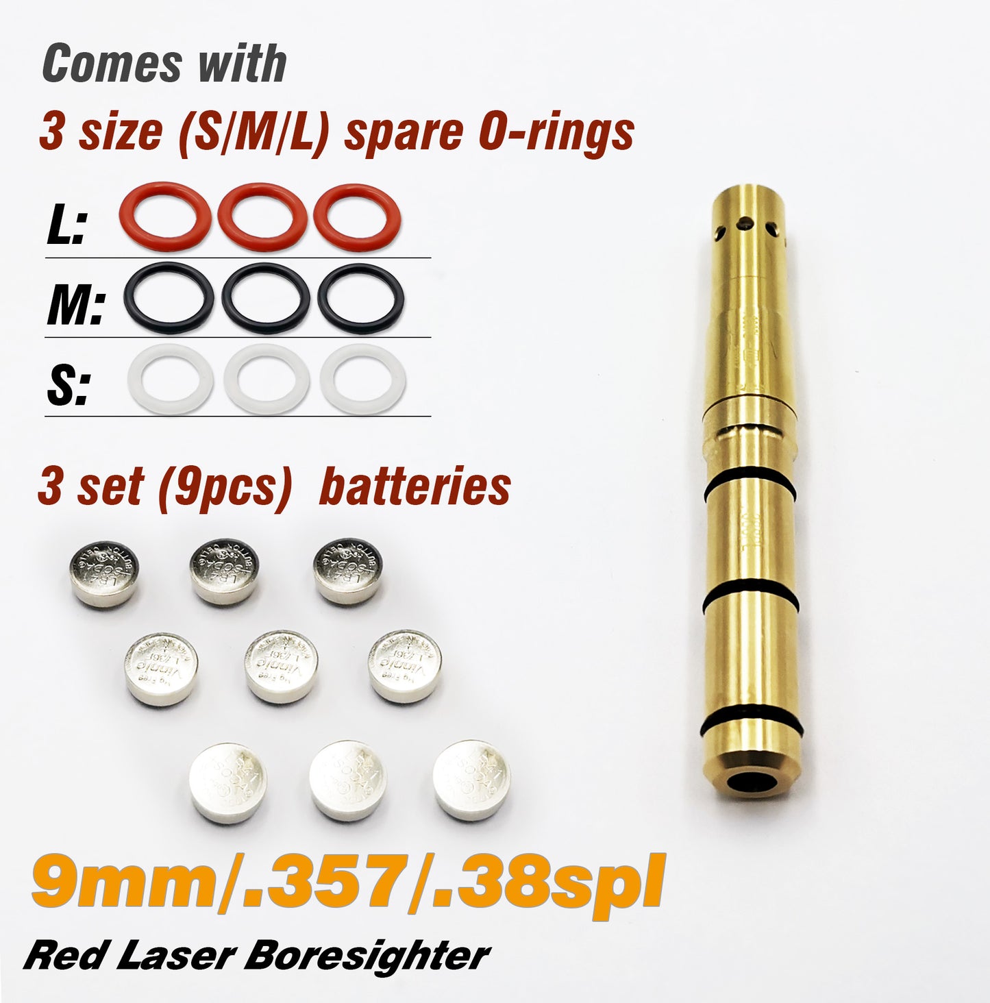 Special Laser Boresighter (End Barrel Laser Bore Sight)-.38SPL/9MM