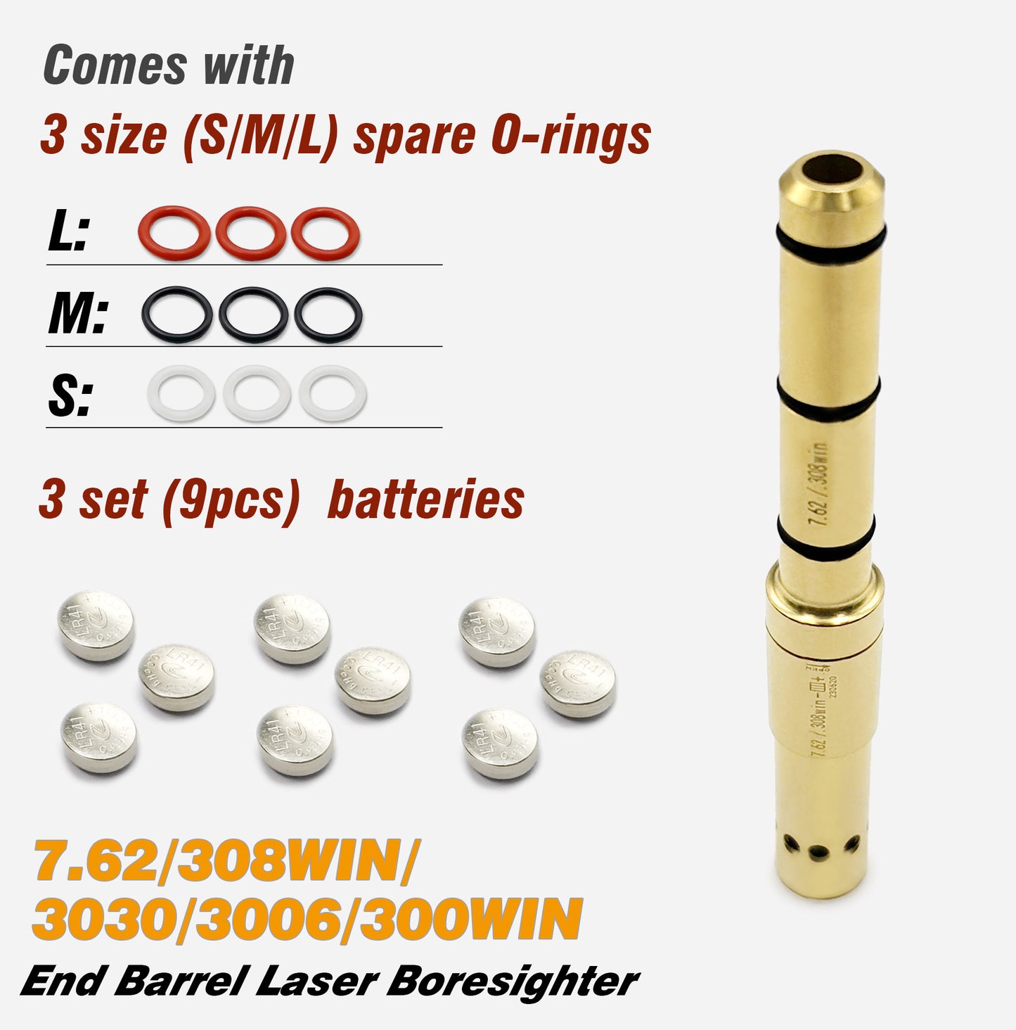 Special Laser Boresighter (End Barrel Laser Bore Sight)-.308WIN/7.62mm